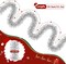 50FT Silver Christmas Garland – Non-Lit Soft Tinsel Decoration for Indoor & Outdoor Use | Holiday Party Decor for Stairs, Railings, Windows & More